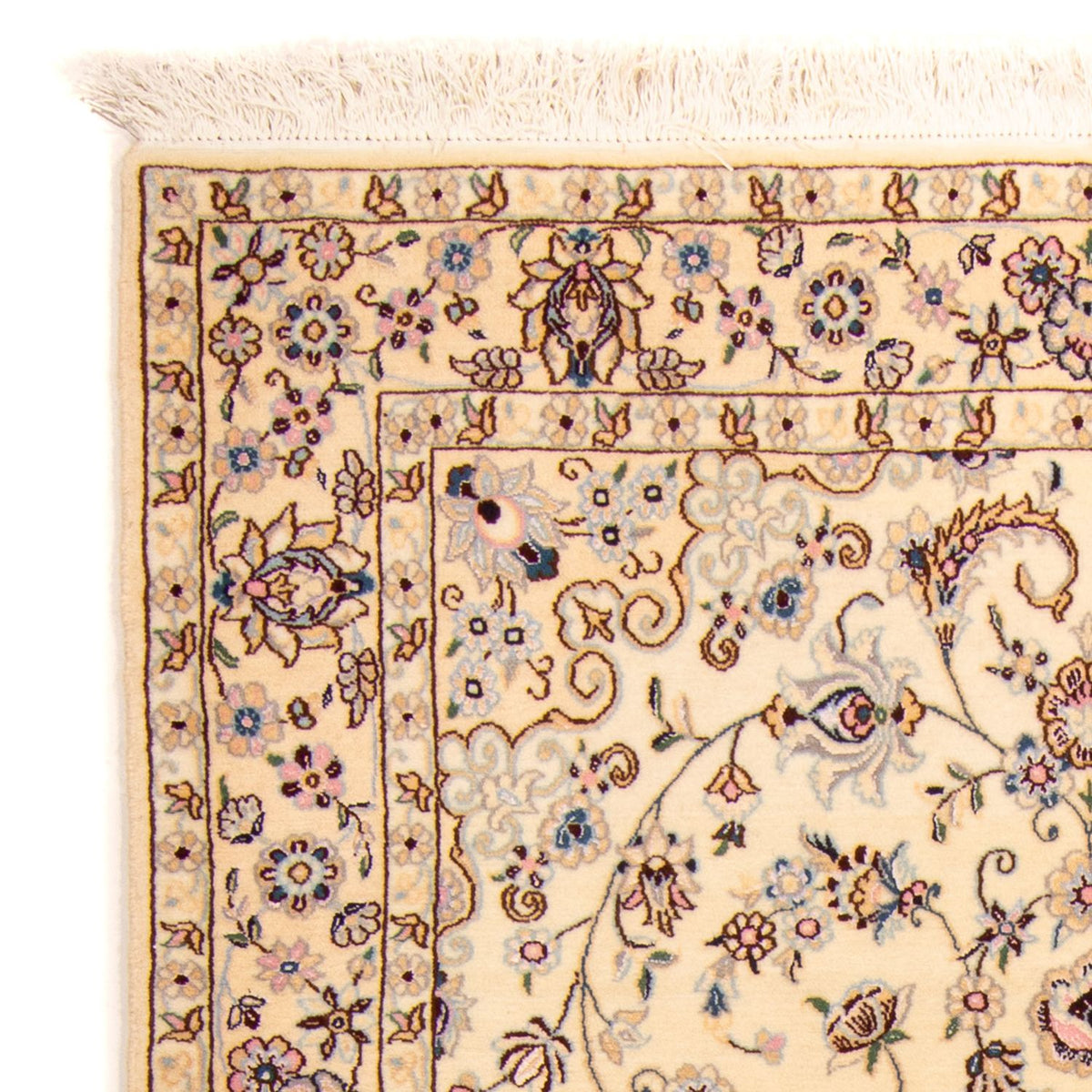 Dywan perski - Nain - Królewski - 212 x 132 cm - beżowy