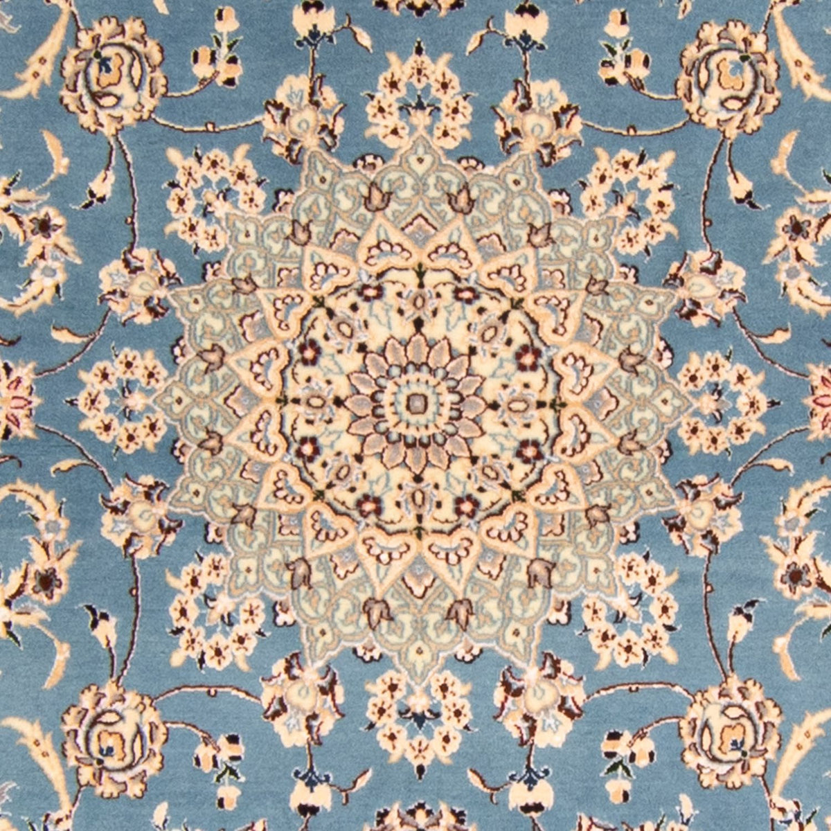 Dywan perski - Nain - Premium - 178 x 120 cm - jasnoniebieski