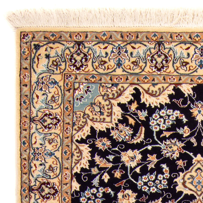 Dywan perski - Nain - Premium - 142 x 97 cm - ciemnoniebieski