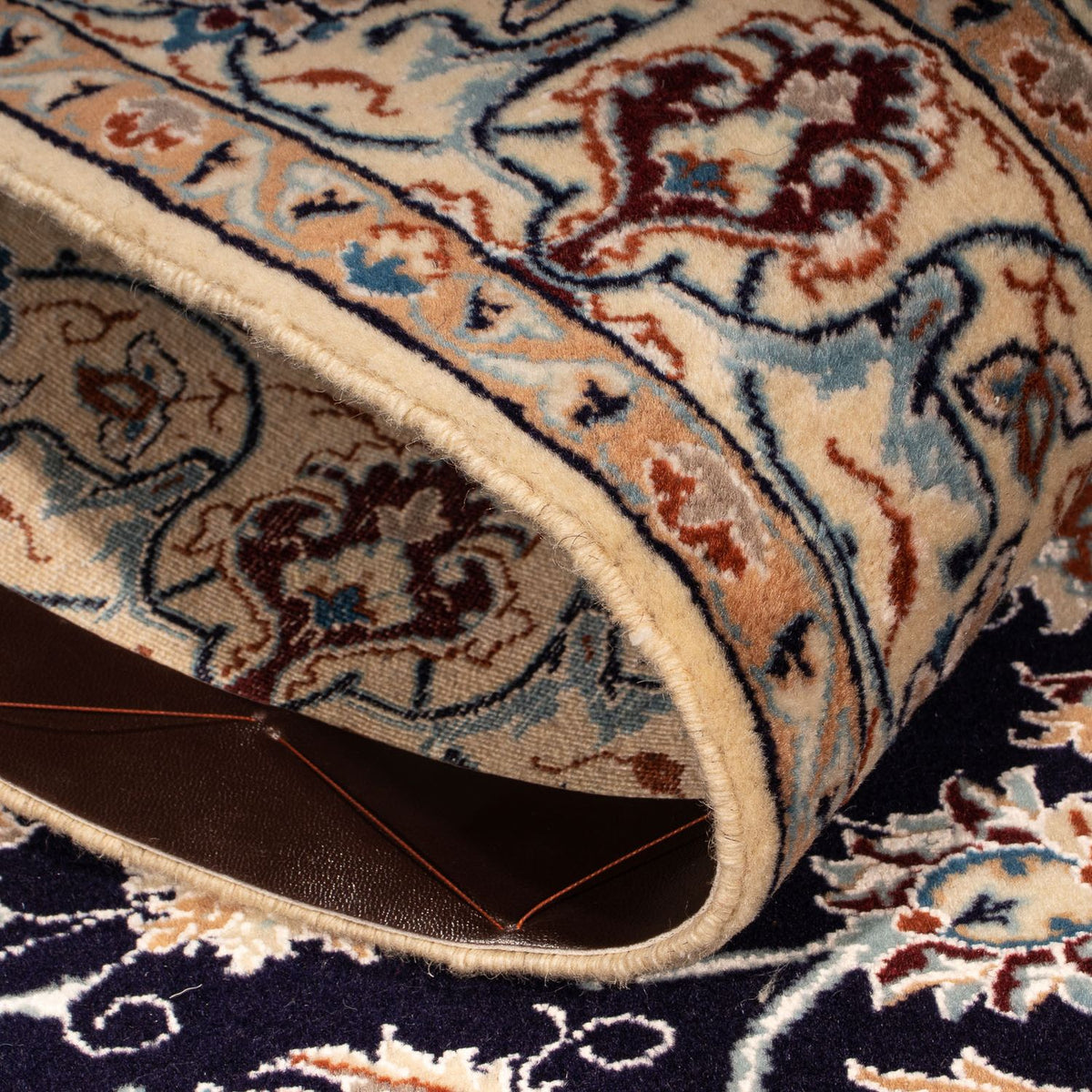 Dywan perski - Nain - Premium - 142 x 97 cm - ciemnoniebieski