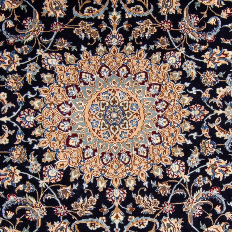 Dywan perski - Nain - Premium - 205 x 128 cm - ciemnoniebieski