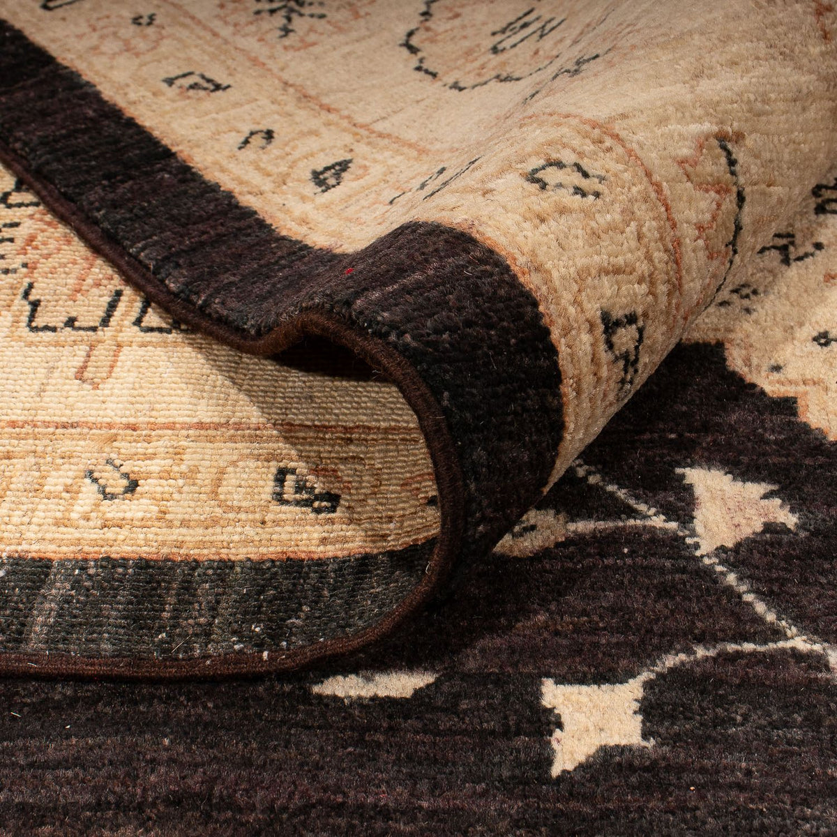 Dywan Zieglera - 296 x 209 cm - ciemnobrązowy