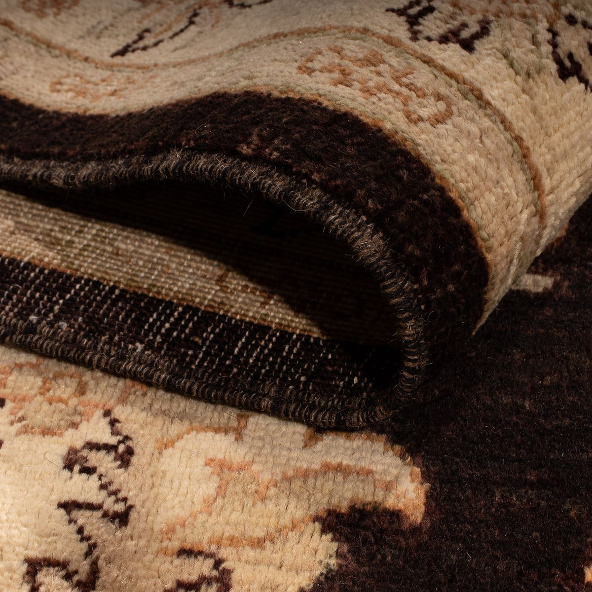 Dywan Zieglera - 200 x 123 cm - ciemnobrązowy