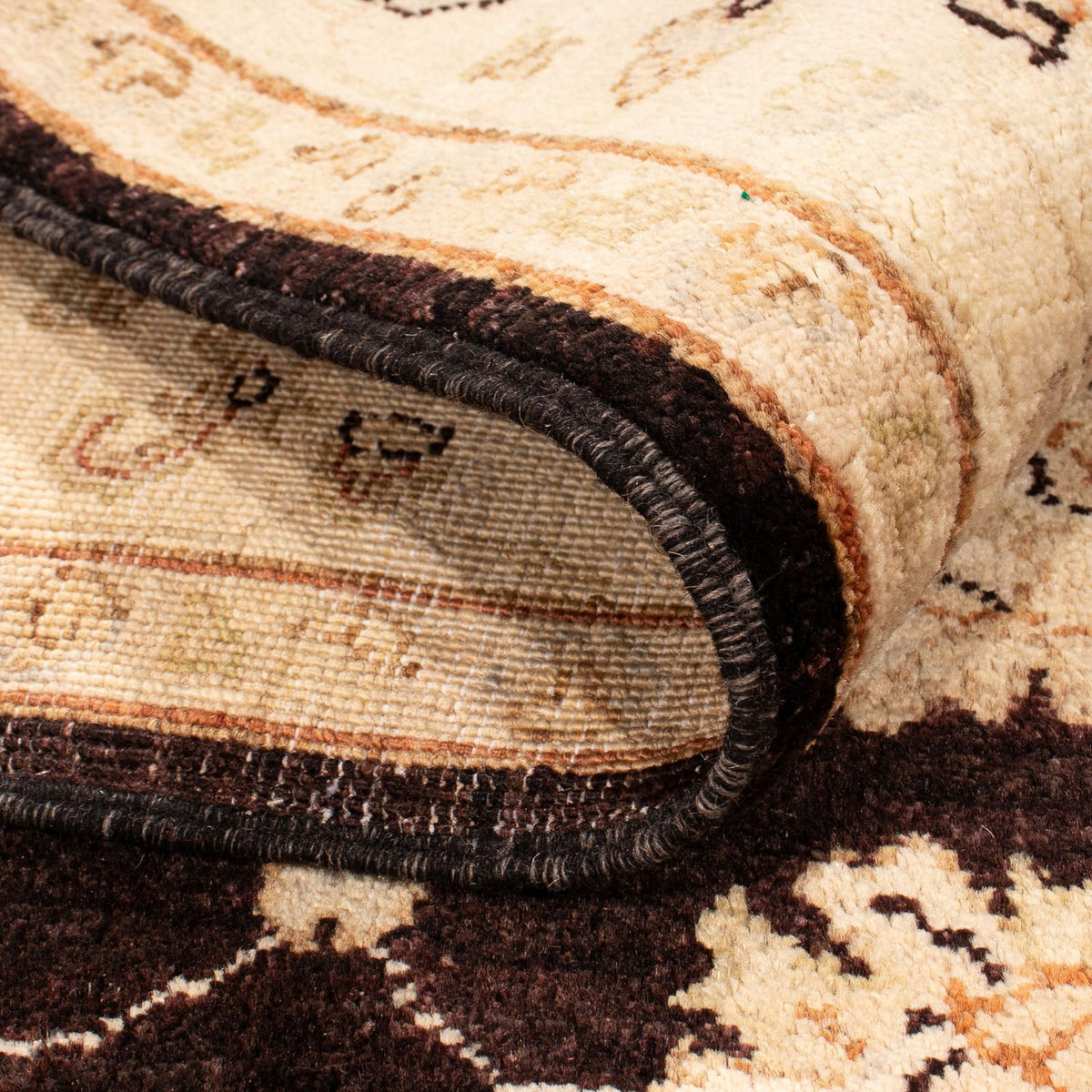 Dywan Zieglera - 166 x 118 cm - ciemnobrązowy