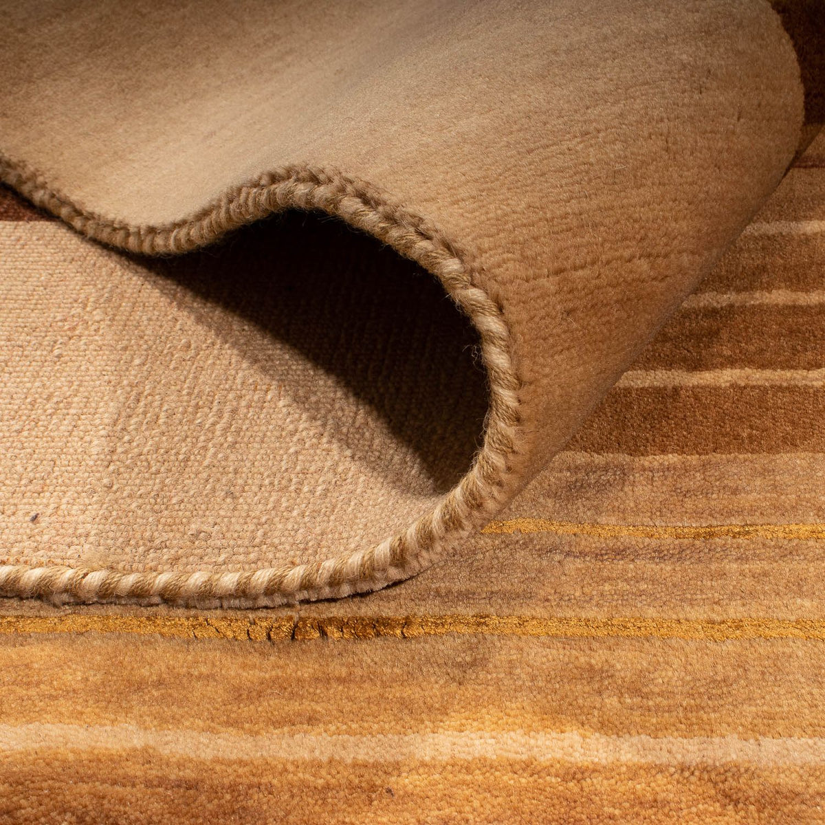 Dywan Gabbeh - Miękki - 169 x 121 cm - jasnobrązowy