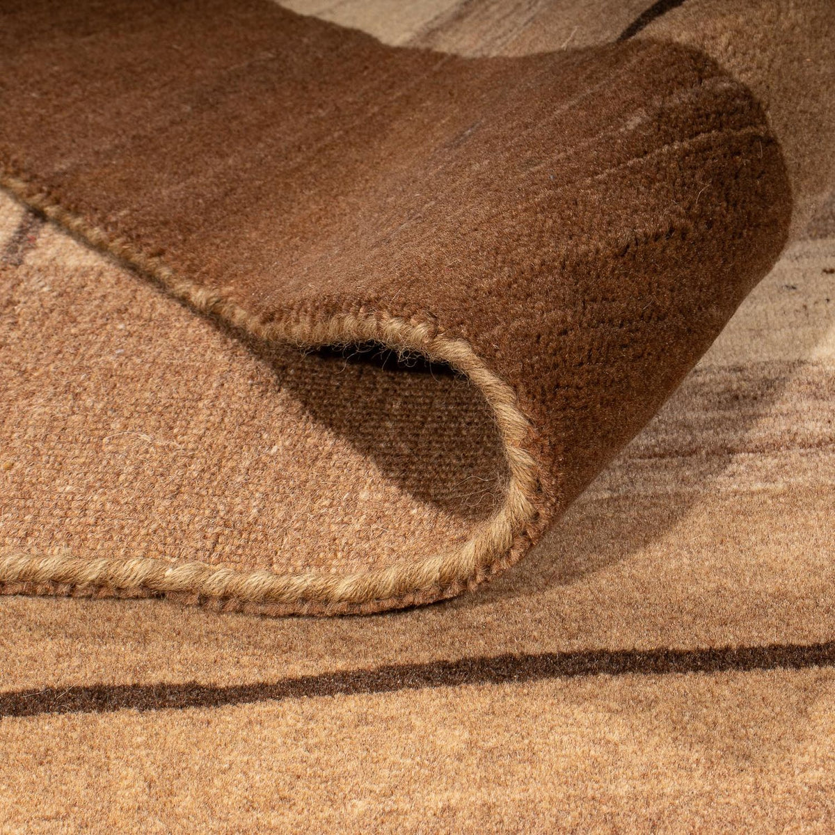 Dywan Gabbeh - Miękki - 180 x 127 cm - brązowy