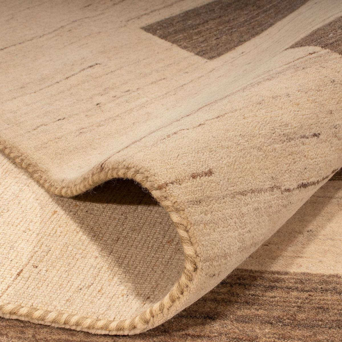 Dywan Gabbeh - Miękki - 301 x 215 cm - beżowy