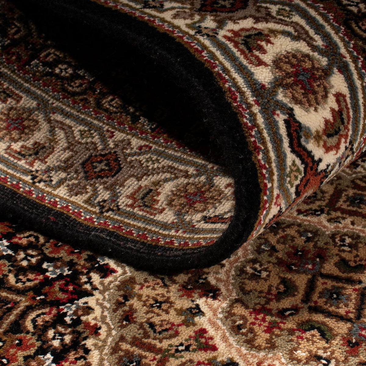 Biegacz Dywan perski - Tabriz - 353 x 79 cm - ciemnoniebieski