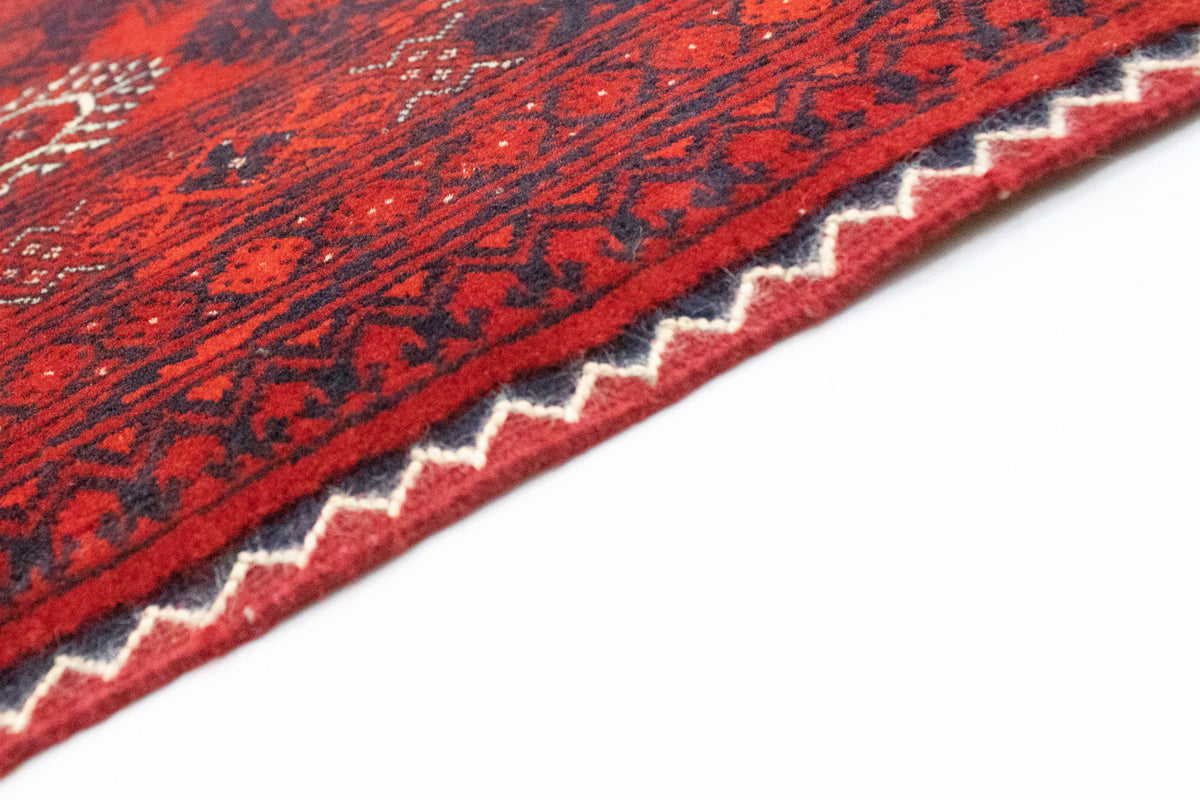 Afgański dywan - Bukhara - 301 x 195 cm - ciemna czerwień