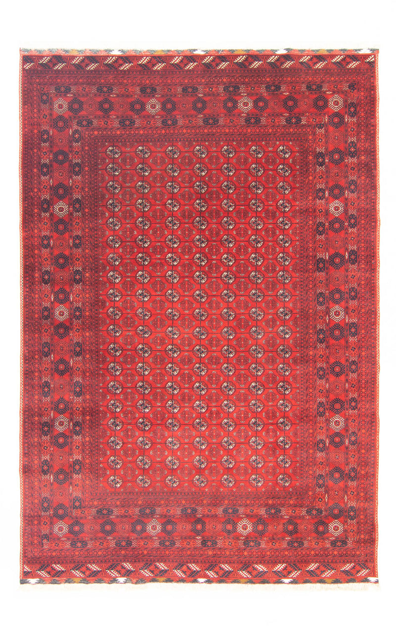 Afgański dywan - Bukhara - 298 x 200 cm - ciemna czerwień