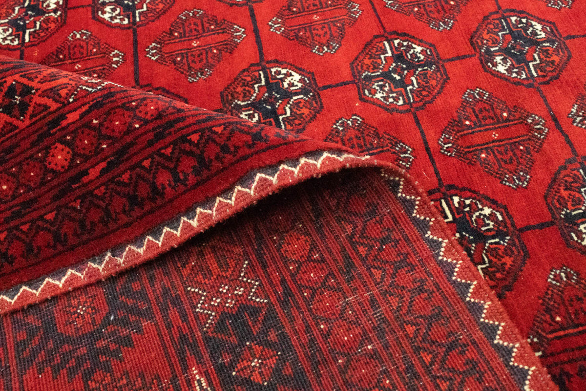 Afgański dywan - Bukhara - 298 x 200 cm - ciemna czerwień