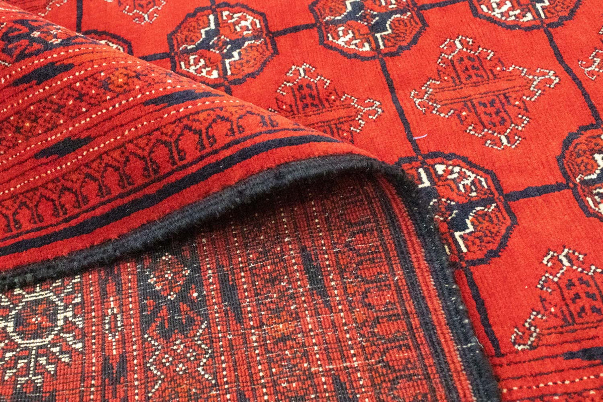 Afgański dywan - Bukhara - 288 x 202 cm - ciemna czerwień