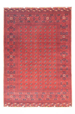 Afgański dywan - Bukhara - 294 x 200 cm - ciemna czerwień