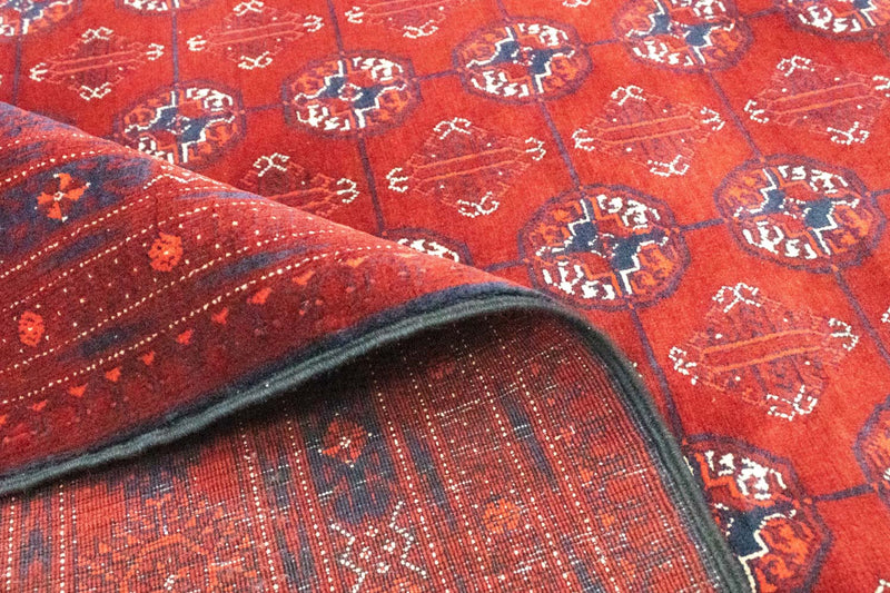 Afgański dywan - Bukhara - 297 x 198 cm - ciemnobrązowy