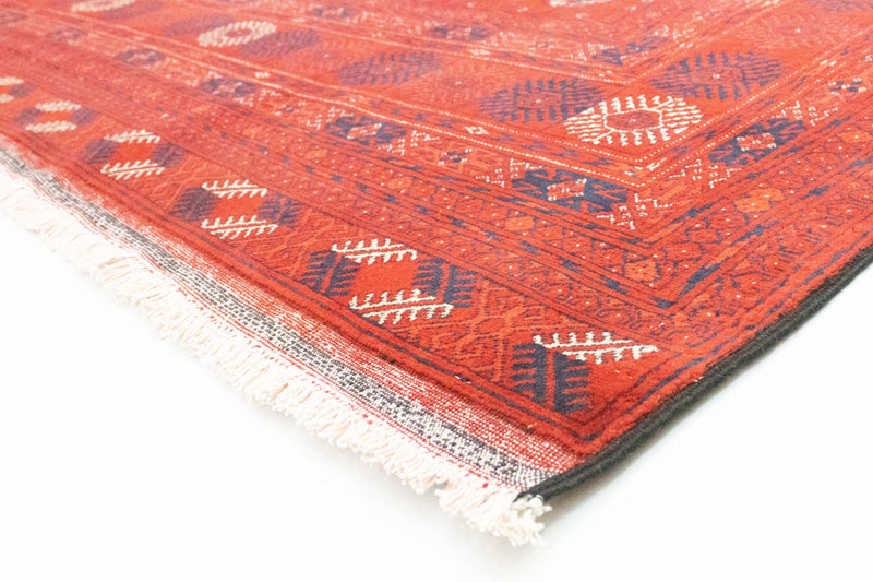 Afgański dywan - Bukhara - 292 x 196 cm - ciemna czerwień