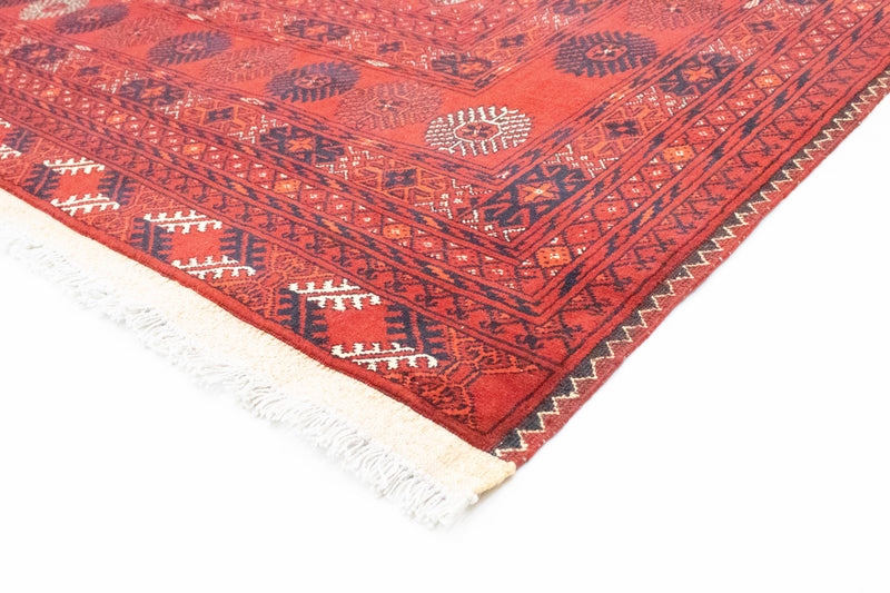 Afgański dywan - Bukhara - 295 x 199 cm - ciemna czerwień