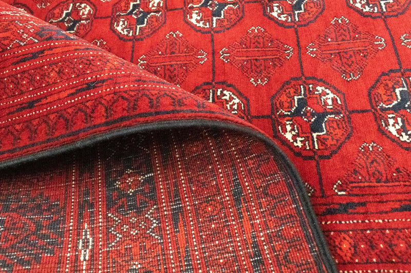 Afgański dywan - Bukhara - 293 x 203 cm - czerwony