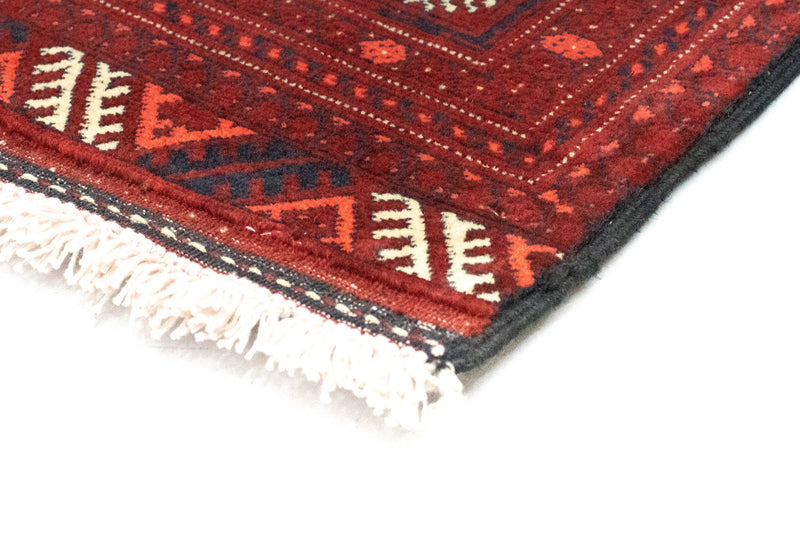 Biegacz Afgański dywan - Bukhara - 293 x 87 cm - ciemna czerwień