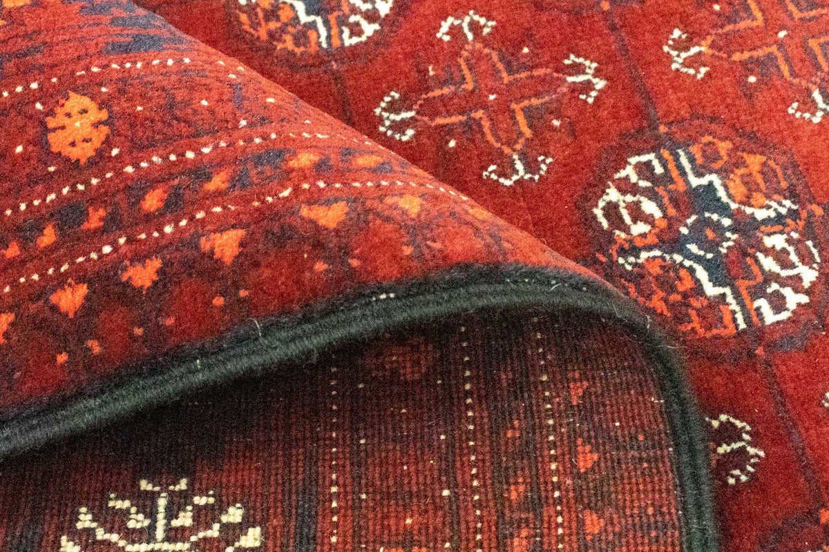 Biegacz Afgański dywan - Bukhara - 294 x 84 cm - ciemna czerwień