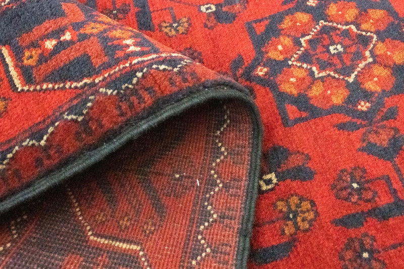 Biegacz Afgański dywan - Kunduz - 285 x 80 cm - czerwony