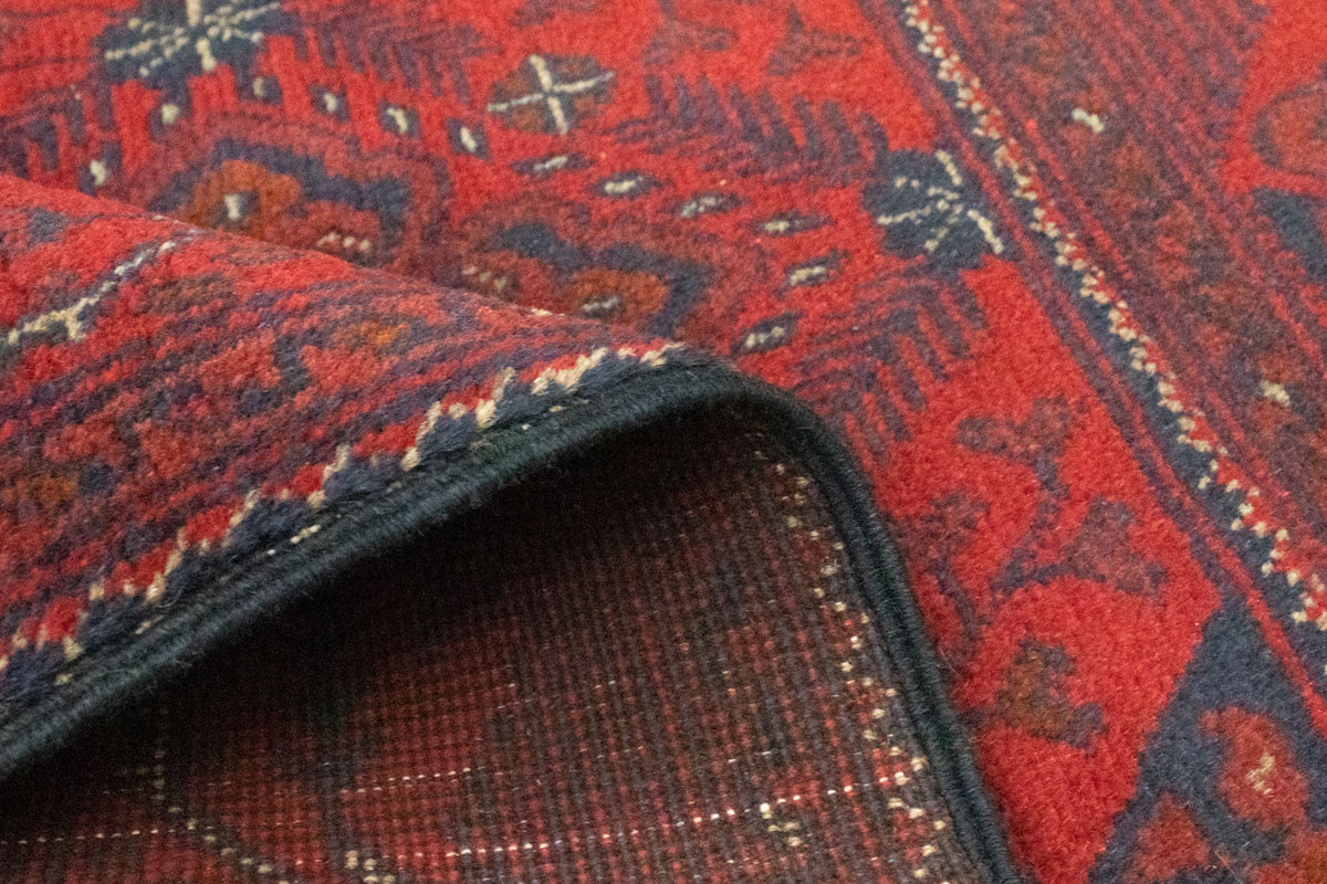 Afgański dywan - Kunduz - 123 x 75 cm - ciemna czerwień