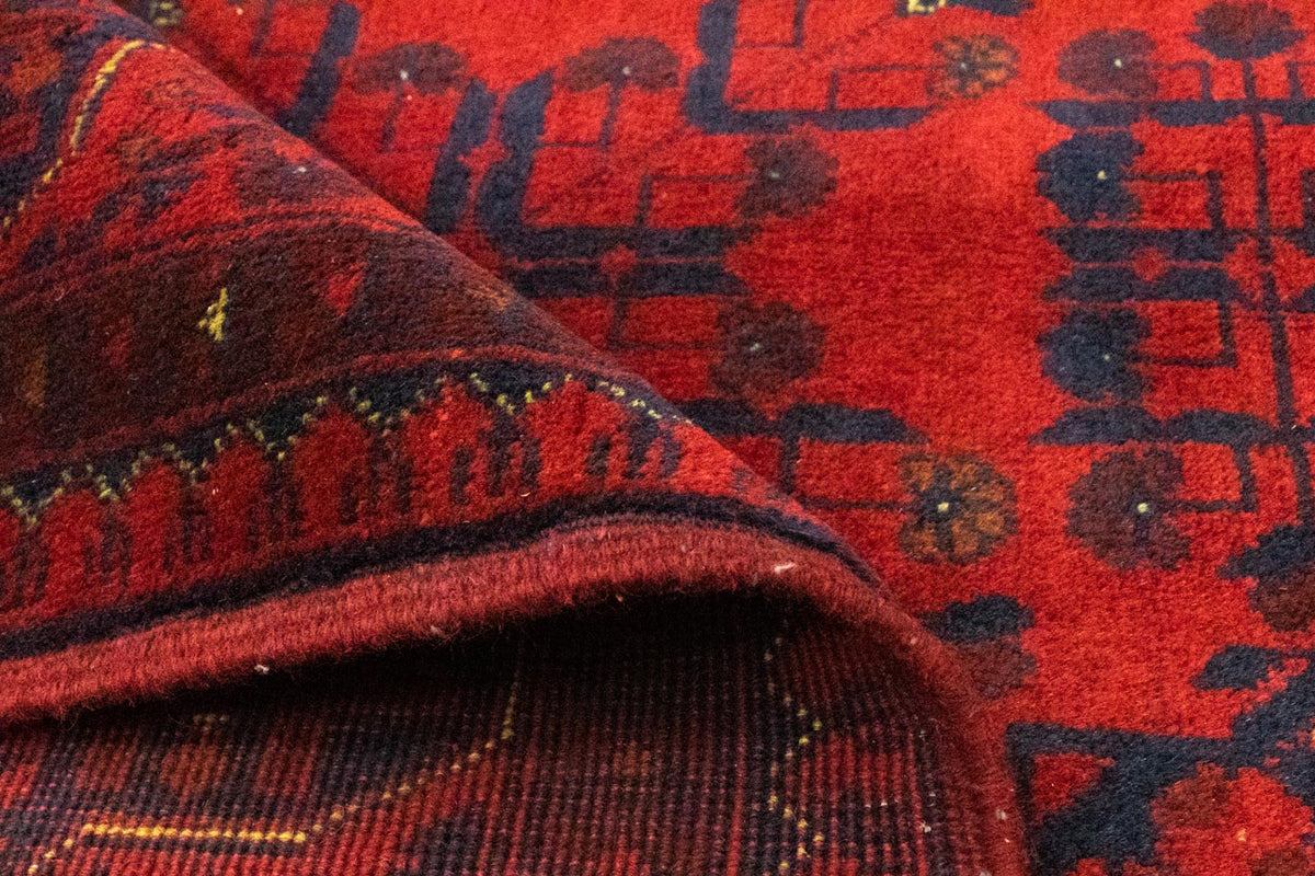 Afgański dywan - Kunduz - 197 x 151 cm - czerwony