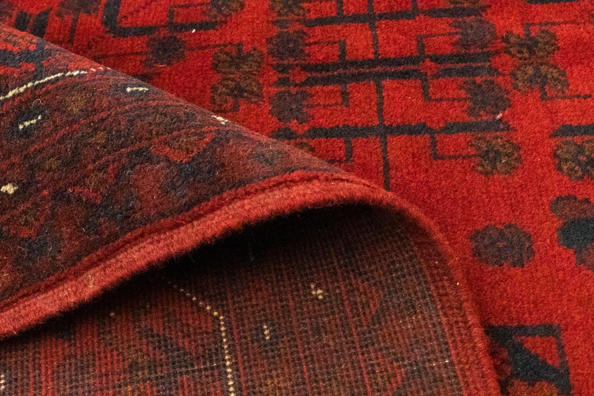 Afgański dywan - Kunduz - 199 x 152 cm - czerwony