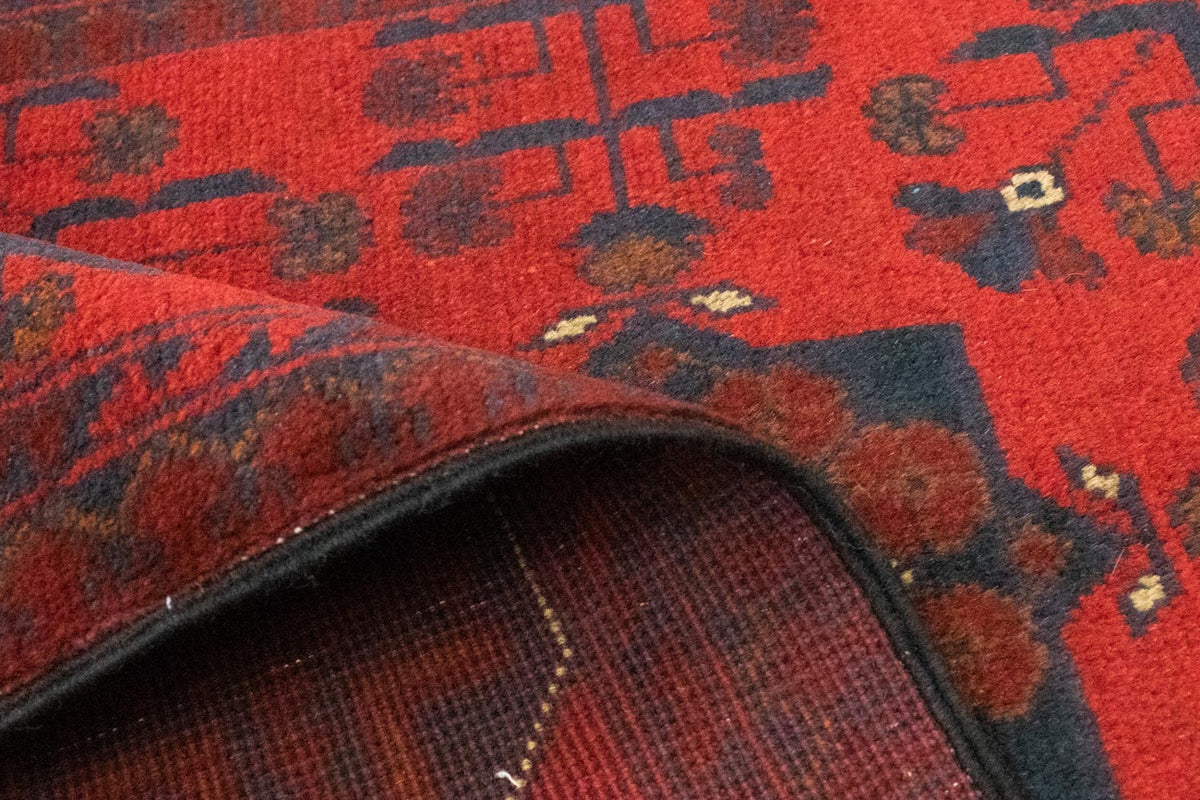 Afgański dywan - Kunduz - 147 x 97 cm - czerwony