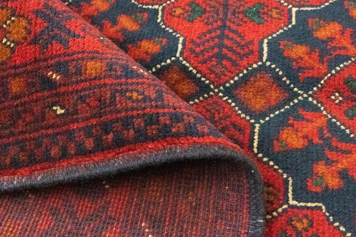 Afgański dywan - Kunduz - 146 x 99 cm - czerwony