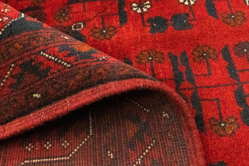 Afgański dywan - Kunduz - 197 x 149 cm - czerwony