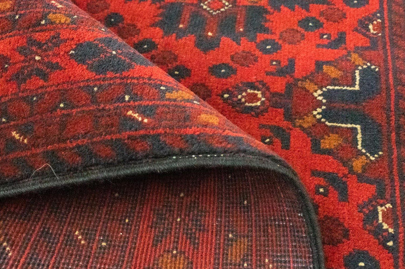 Afgański dywan - Kunduz - 142 x 103 cm - czerwony