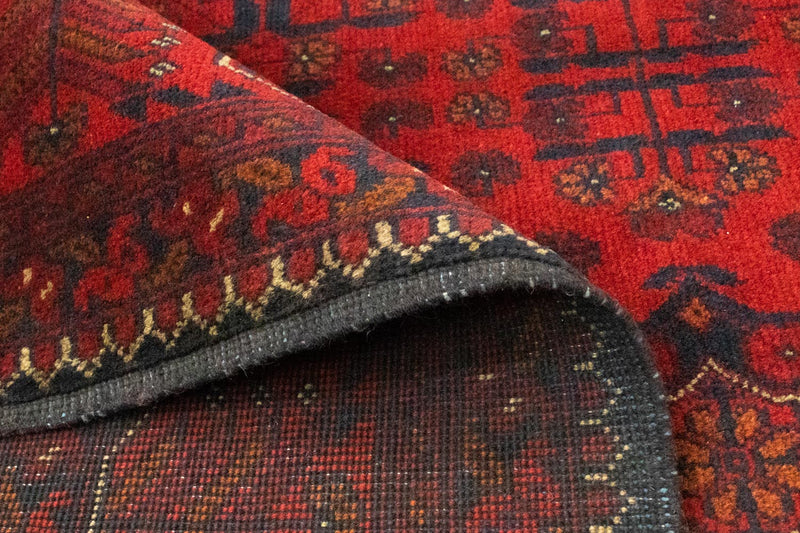 Afgański dywan - Kunduz - 206 x 149 cm - czerwony