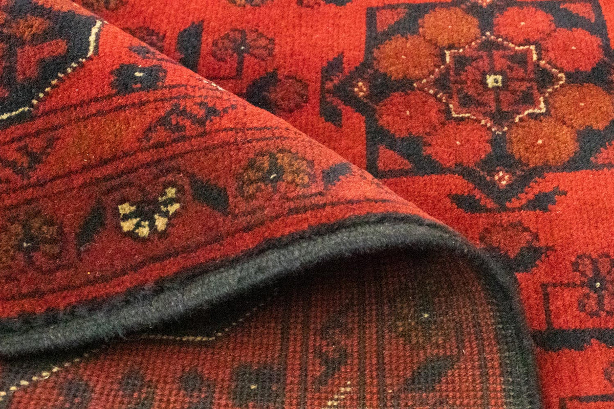 Afgański dywan - Kunduz - 156 x 105 cm - czerwony