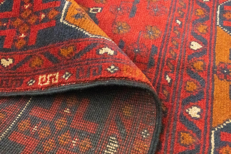 Afgański dywan - Kunduz - 154 x 100 cm - czerwony