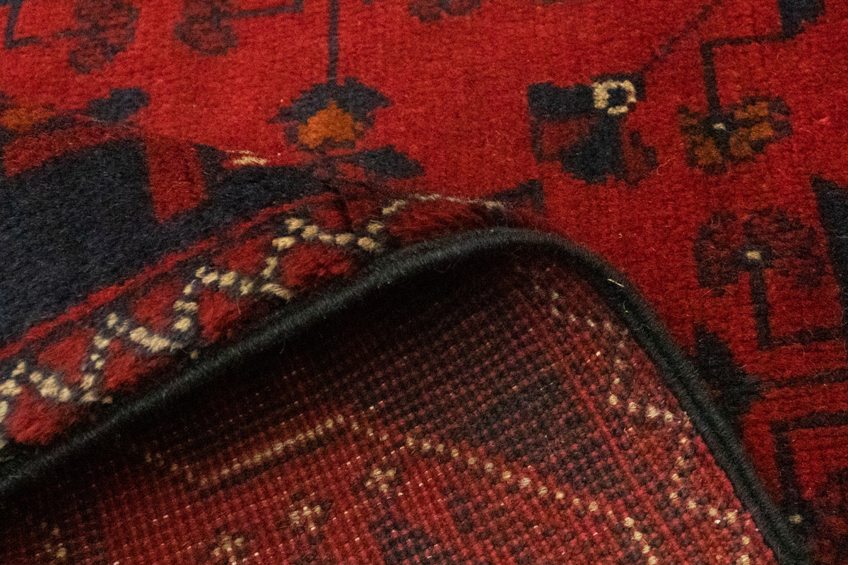 Afgański dywan - Kunduz - 125 x 83 cm - czerwony