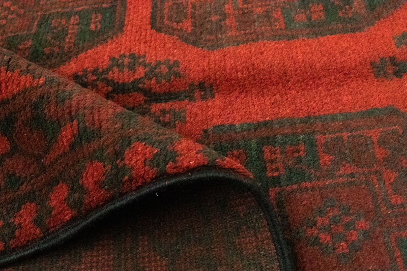 Dywan afgański - Filpa - 200 x 146 cm - czerwony