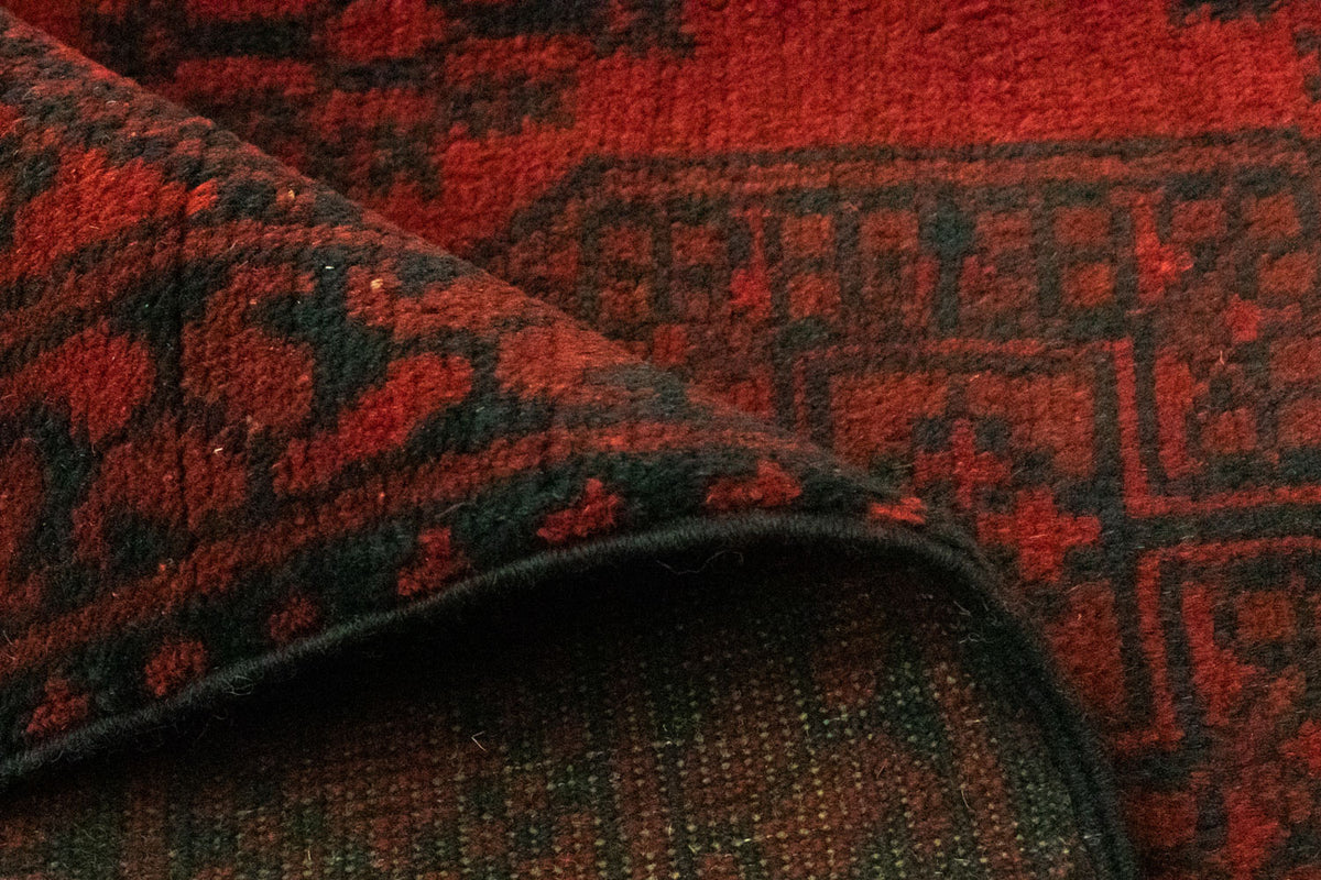 Dywan afgański - Filpa - 194 x 151 cm - czerwony