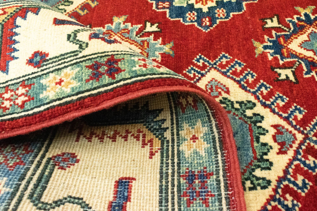 Dywan Ziegler - Kazak - 199 x 146 cm - ciemna czerwień