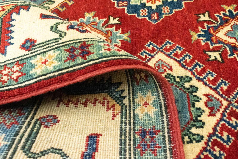 Dywan Ziegler - Kazak - 199 x 146 cm - ciemna czerwień