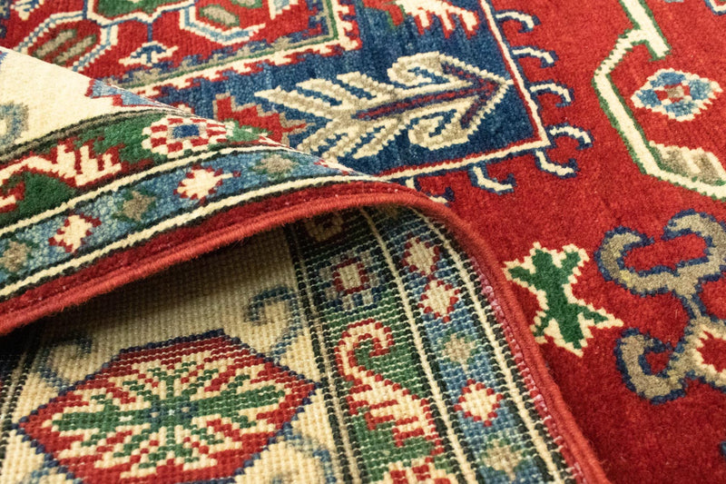 Dywan Ziegler - Kazak - 212 x 146 cm - ciemna czerwień