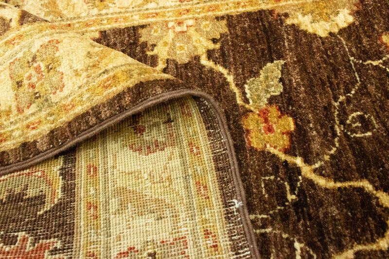 Biegacz Dywan Zieglera - 385 x 90 cm - ciemnobrązowy