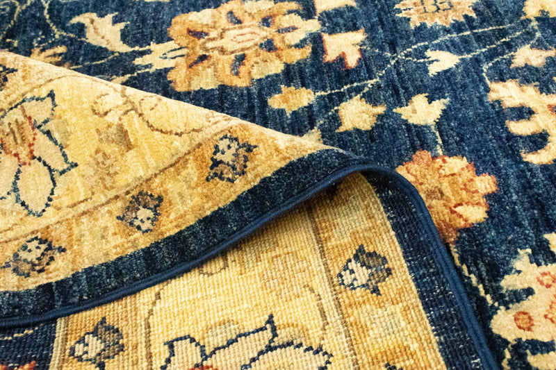 Dywan Zieglera - 195 x 148 cm - niebieski