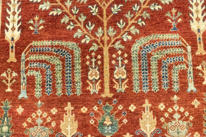 Dywan Zieglera - 184 x 147 cm - czerwony