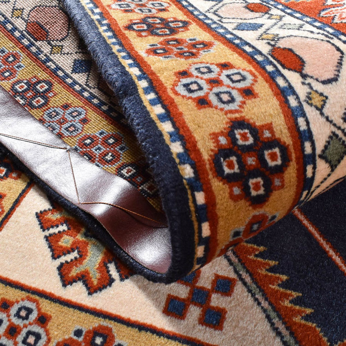 Perski dywan - Nomadyczny - 197 x 136 cm - ciemnoniebieski