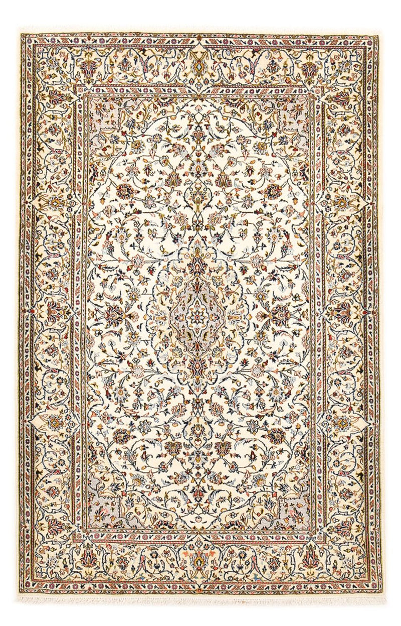 Dywan perski - Keshan - Royal - 208 x 135 cm - kremowy