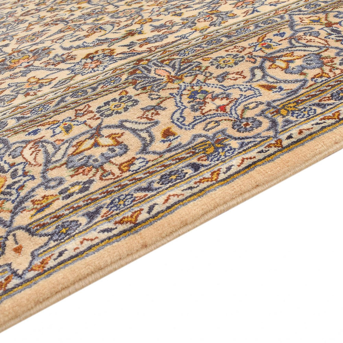 Dywan perski - Keshan - 217 x 138 cm - kremowy