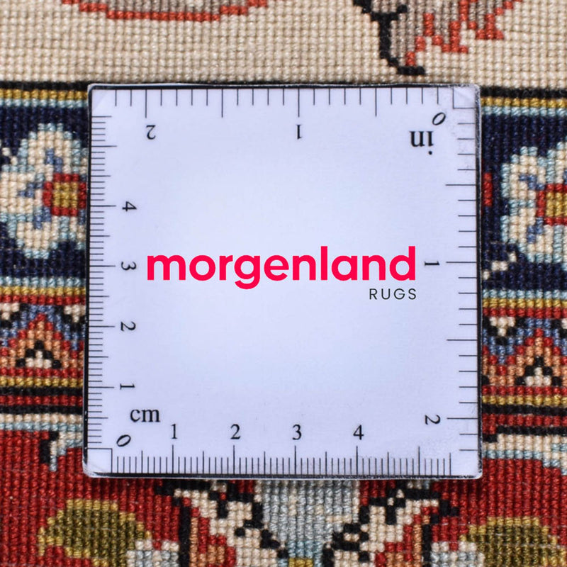 Perski dywan - Ghom - Królewski - 202 x 131 cm - jasny beż