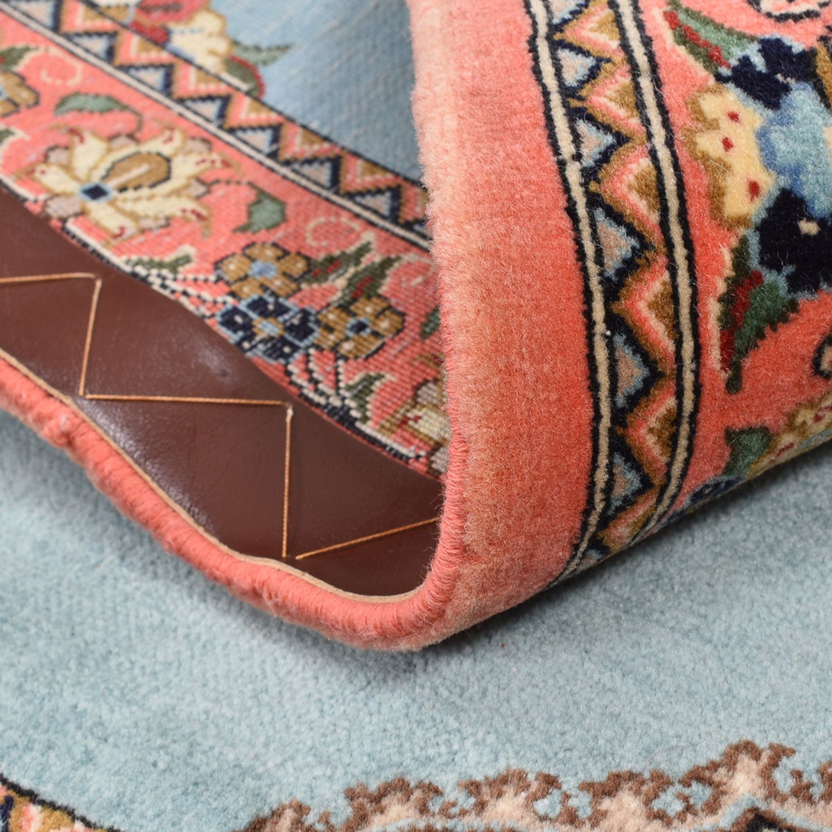 Dywan perski - Ghom - 117 x 80 cm - jasnoniebieski