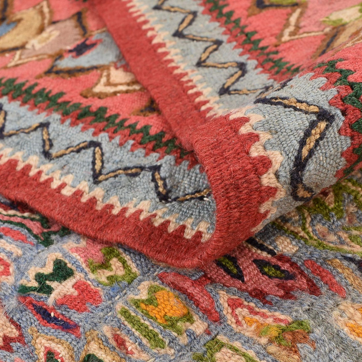 Dywan Kelim - Orientalny - 255 x 143 cm - ciemny beż