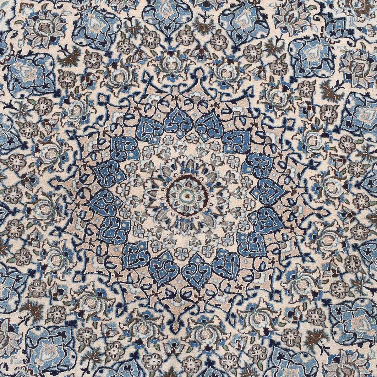 Dywan perski - Nain - Królewski - 605 x 403 cm - kremowy